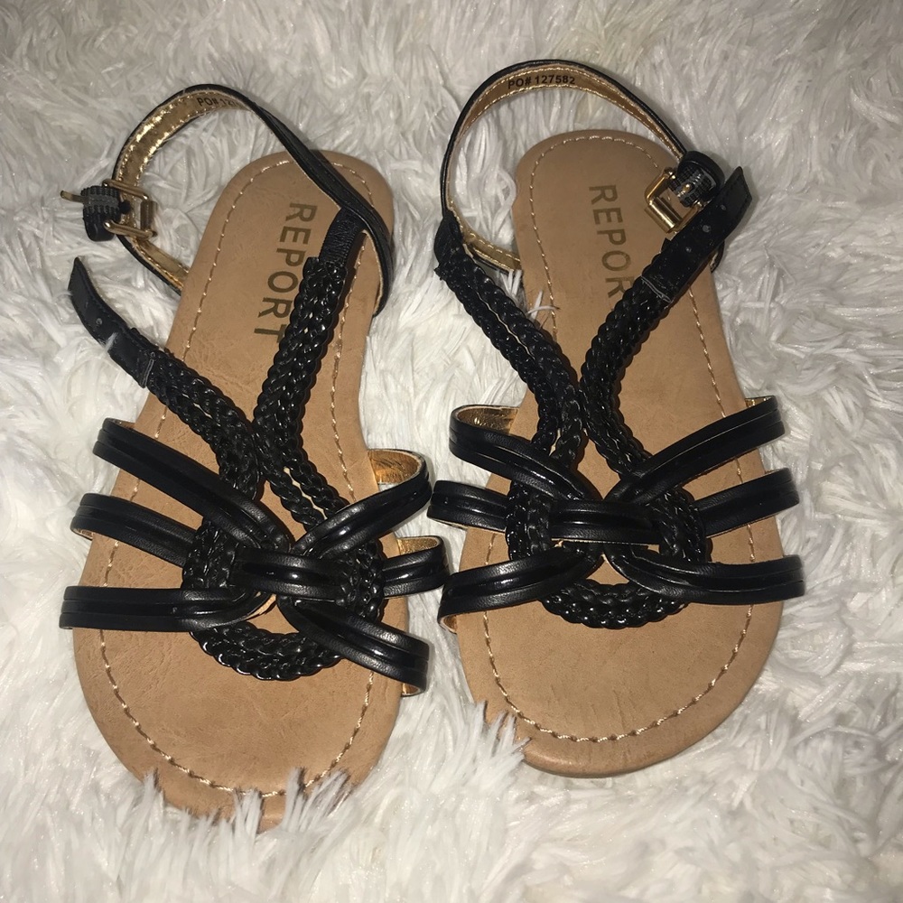 Black kids sandals